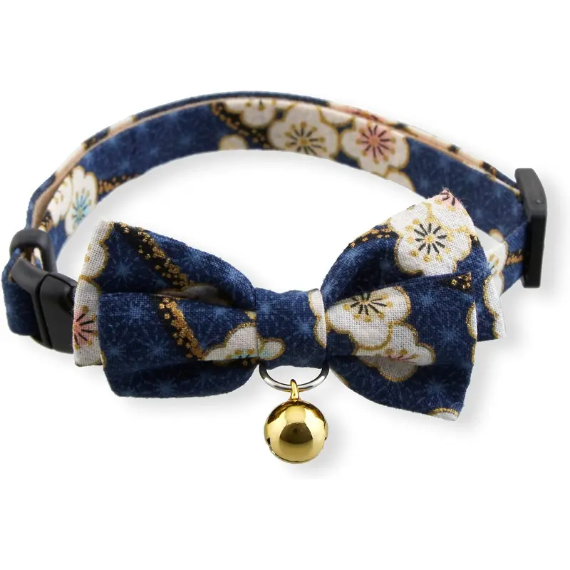 Necoichi Hanami Bow Tie Cat Collar