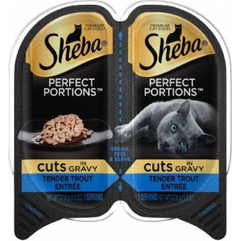 SHEBA Wet Cat Food Cuts in Gravy Tender Trout Entree
