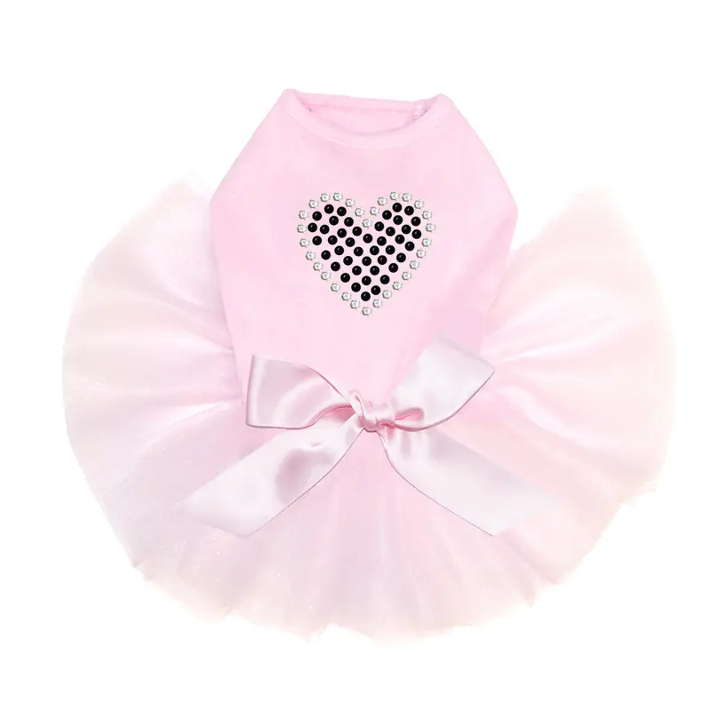 Black Rhinestone Heart - Custom Tutu