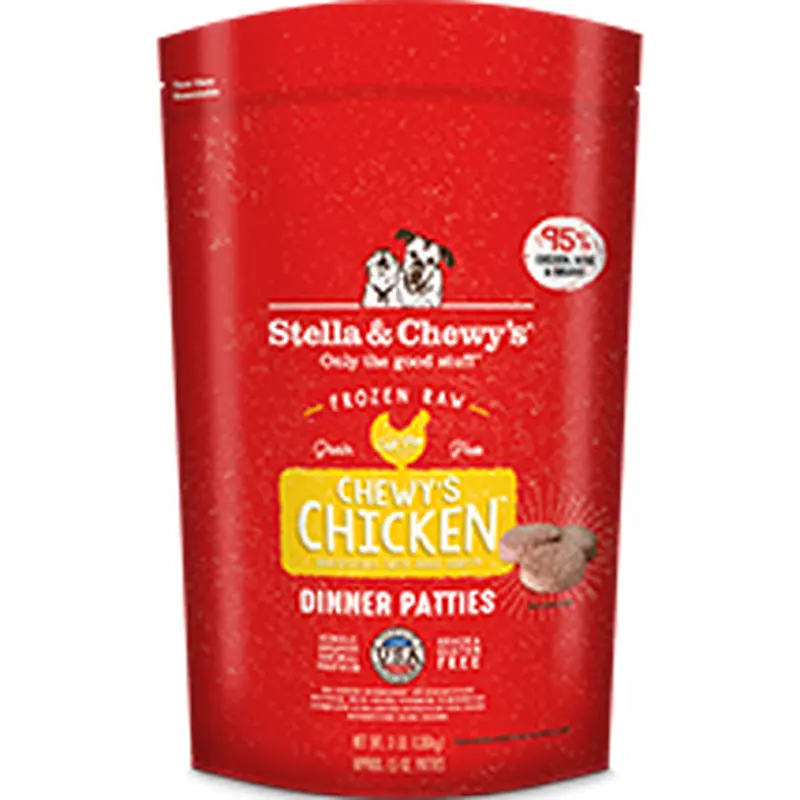 Stella & Chewys Dog Frozen Chicken Dinner Patties