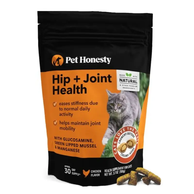 Pet Honesty Cat Hip & Joint Health Dual Texture Chew 3.7 oz