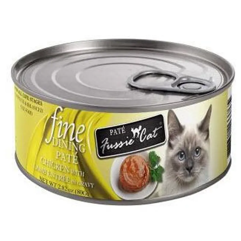 Fussie Cat Fine Dining Pate Chicken with Lamb Entre