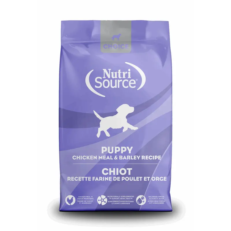 NutriSource Choice Puppy Dry Dog Food - Chicken & Barely - 5lb Bag