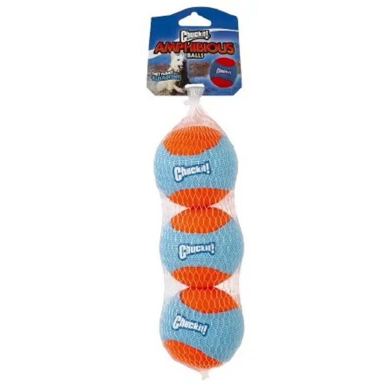 Chuckit! Amphibious Balls Dog Toy 3pk