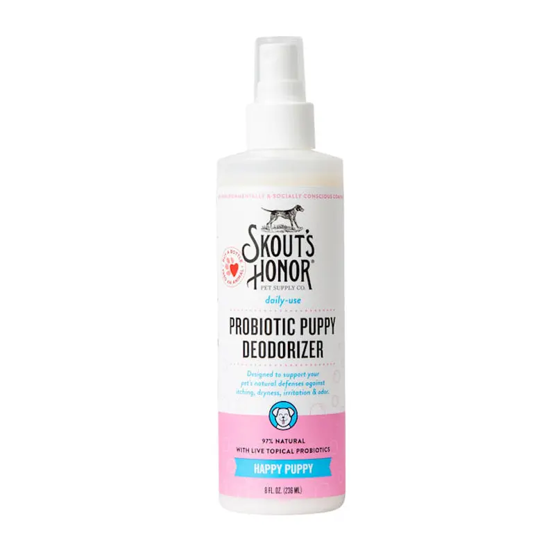 Skout's Honor Probiotic Daily Use Happy Puppy Deodorizer, 8 fl. oz., 8 FZ