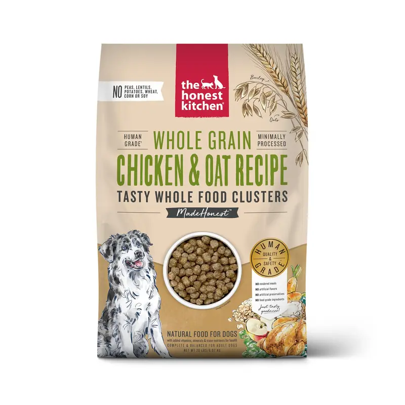 The Honest Kitchen Whole Food Clusters Whole Grain Chicken & Oat Dry Dog Food 20lb