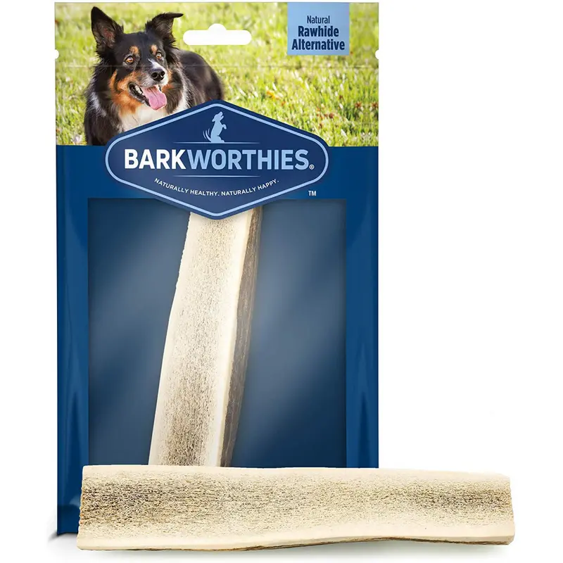 Barkworthies Split Elk Antler Dog Chew for Medium Breed Dogs