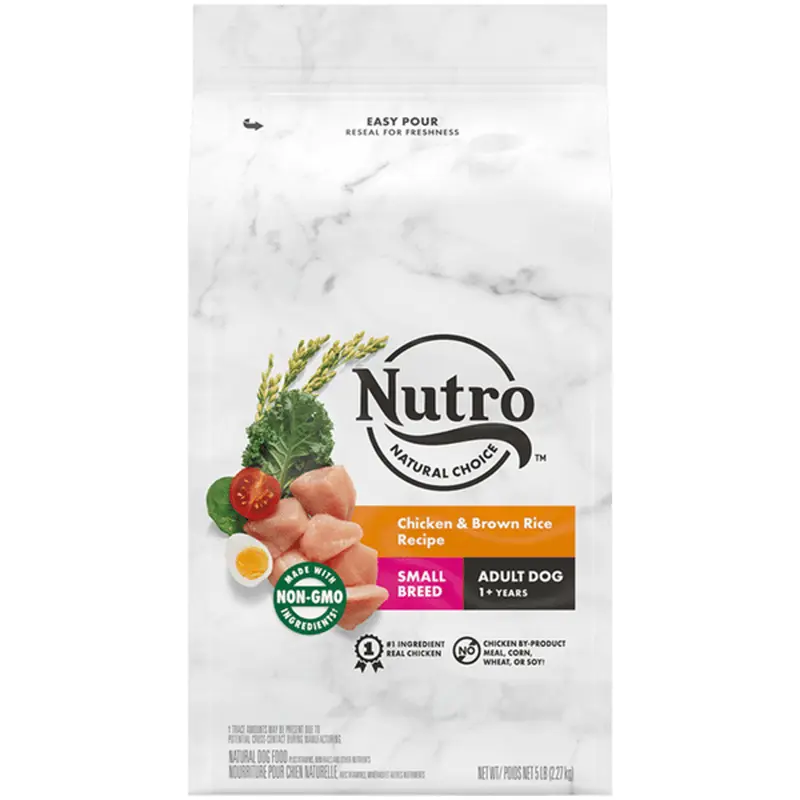 Nutro Natural Choice Small Breed Chicken & Brown Rice Dry Dog Food (5lb)