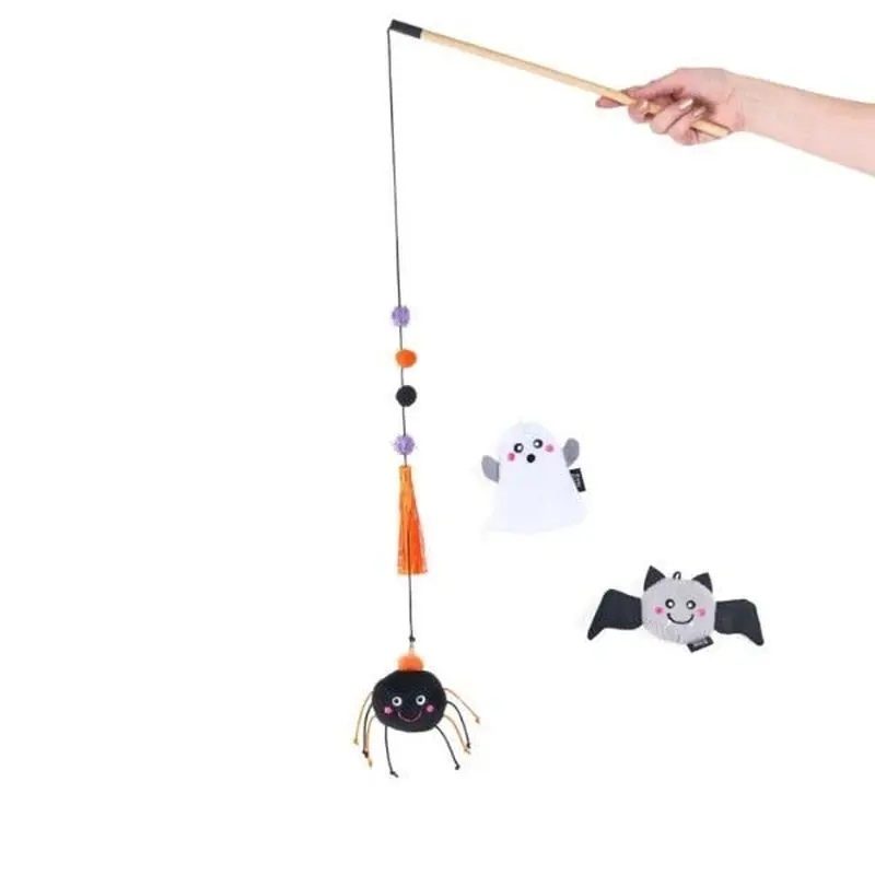 Zippy Claws Halloween ZippyStick Ghost with Friends Cat Toy