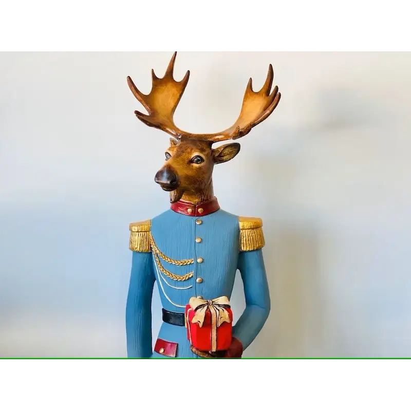 Christmas Welcoming Deer Statue
