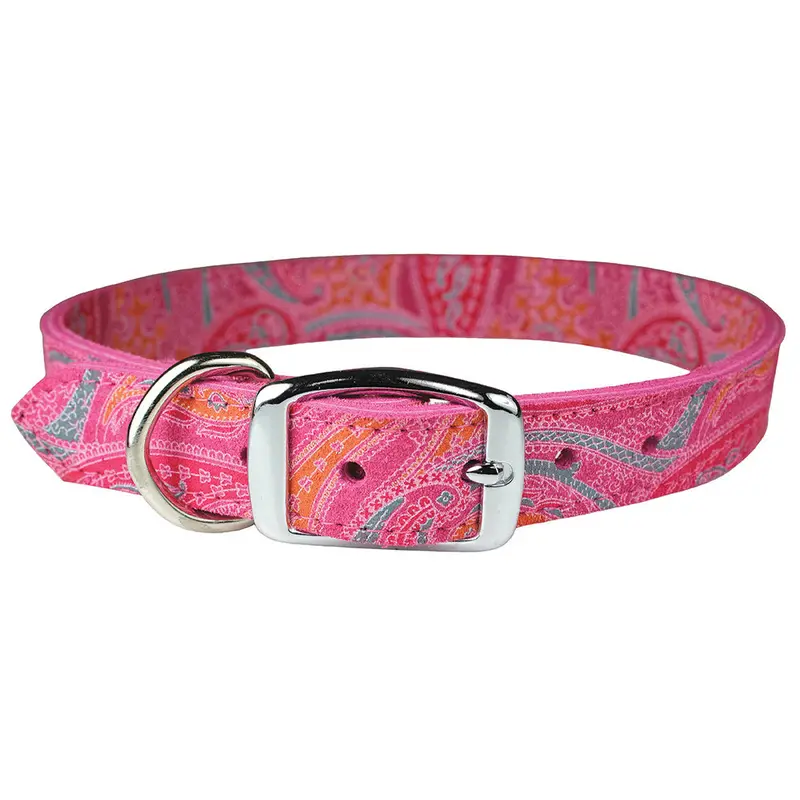 Pink Paisley Leather Collection Set