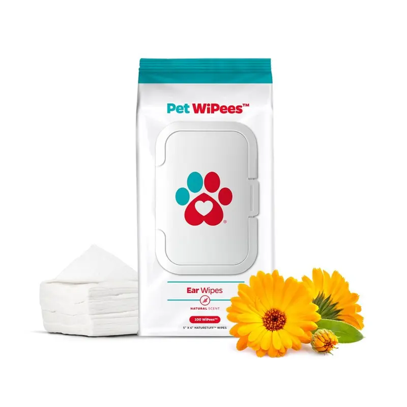 Pet Parents Ear Wipes 100 Count Natural Scent