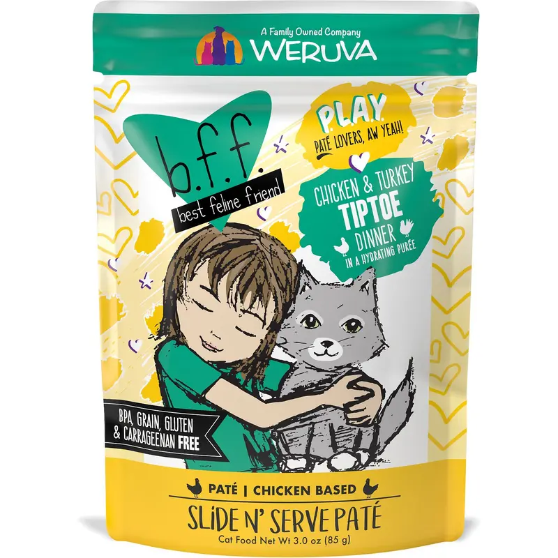 Weruva BFF PLAY Tiptoe Chicken & Turkey Pouch