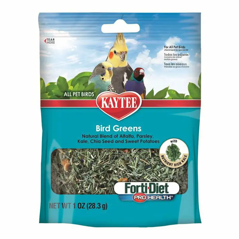 Kaytee Forti-Diet Pro Health Bird Greens Pet Bird Treats  1 Oz
