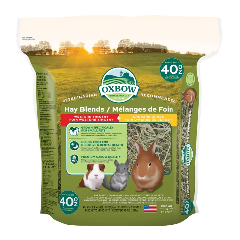 Oxbow Hay Blends Western Timothy & Orchard Grass 40 Oz