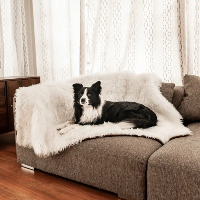 PupProtector Waterproof Throw Blanket - Polar White