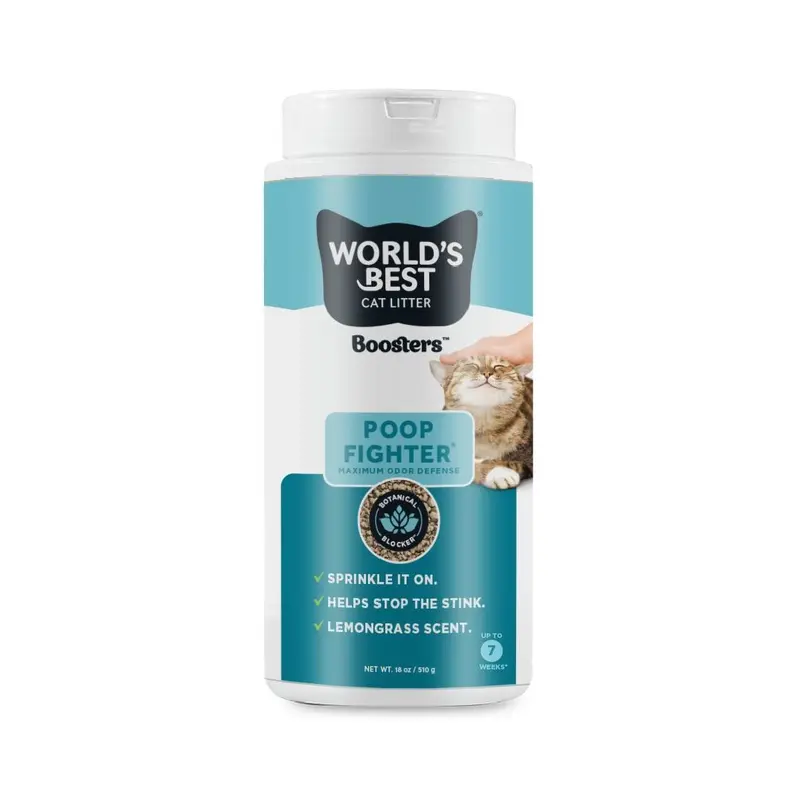 World's Best Poop Fighter Booters Cat Litter Additive 18oz