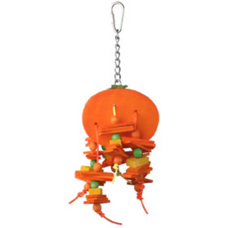 A & E Happy Beaks Small Orange Bird Toy Bird Cage Accessory