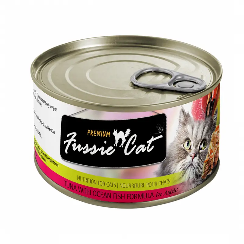 Fussie Cat Premium Tuna with Ocean Fish Canned Cat Food