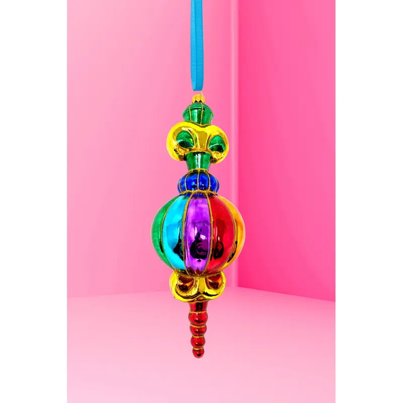 Rainbow Capulet Polish Glass Ornament