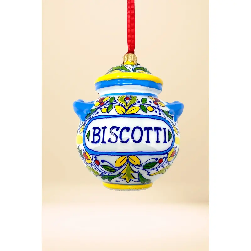 Valentino Cookie Jar Polish Glass Ornament