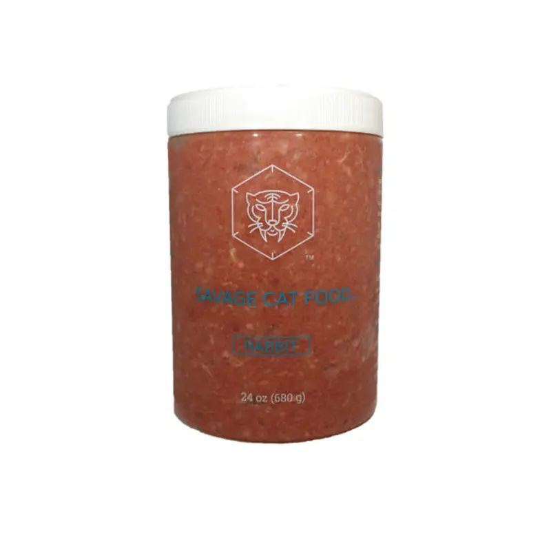 Savage Cat Frozen Raw Rabbit 24oz