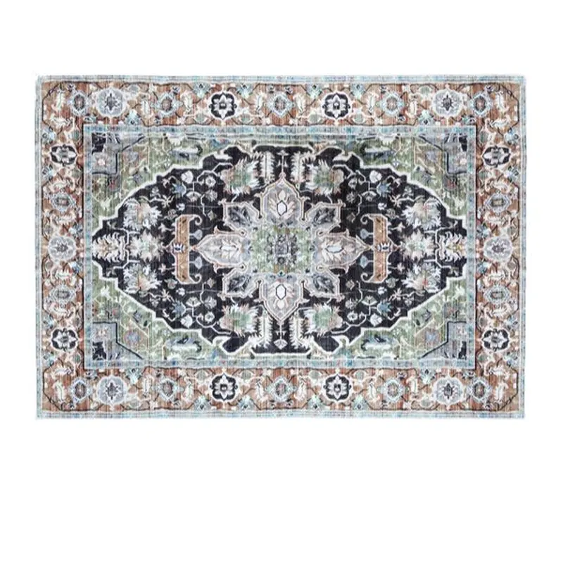 Washable Pet Mat Arrow Sage Forest Taupe 3' x 4'