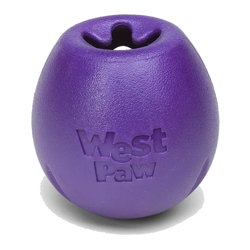 West Paw Rumbl L Eggplant Dog Toy