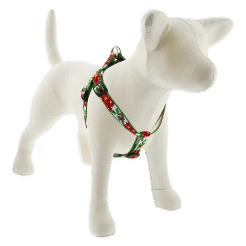 Lupine MicroBatch Step In Dog Harness 3/4" x 15"-21" Poinsettia