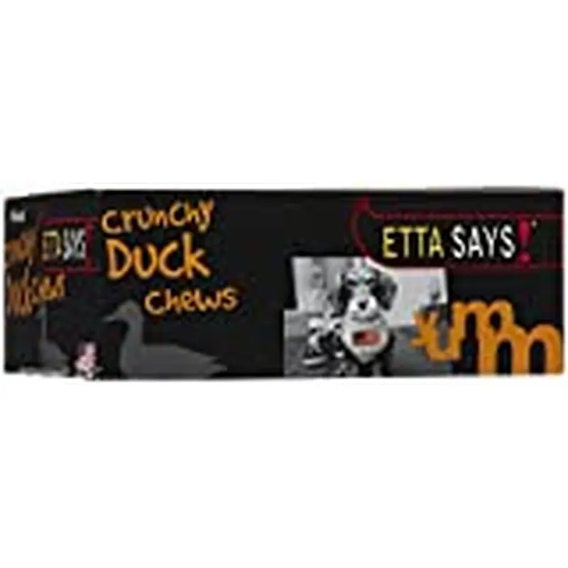 Etta Says! Natural Crunchy Duck Chews Dog Treats, 4"