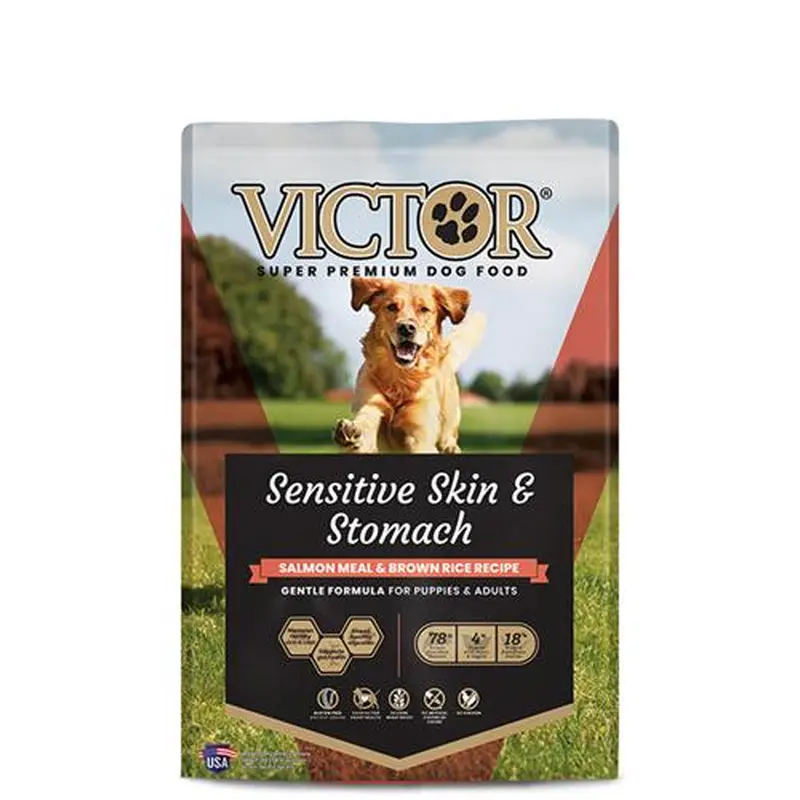 Victor Dog Food Sensitive Skin & Stomach Salmon & Brown Rice 15lb