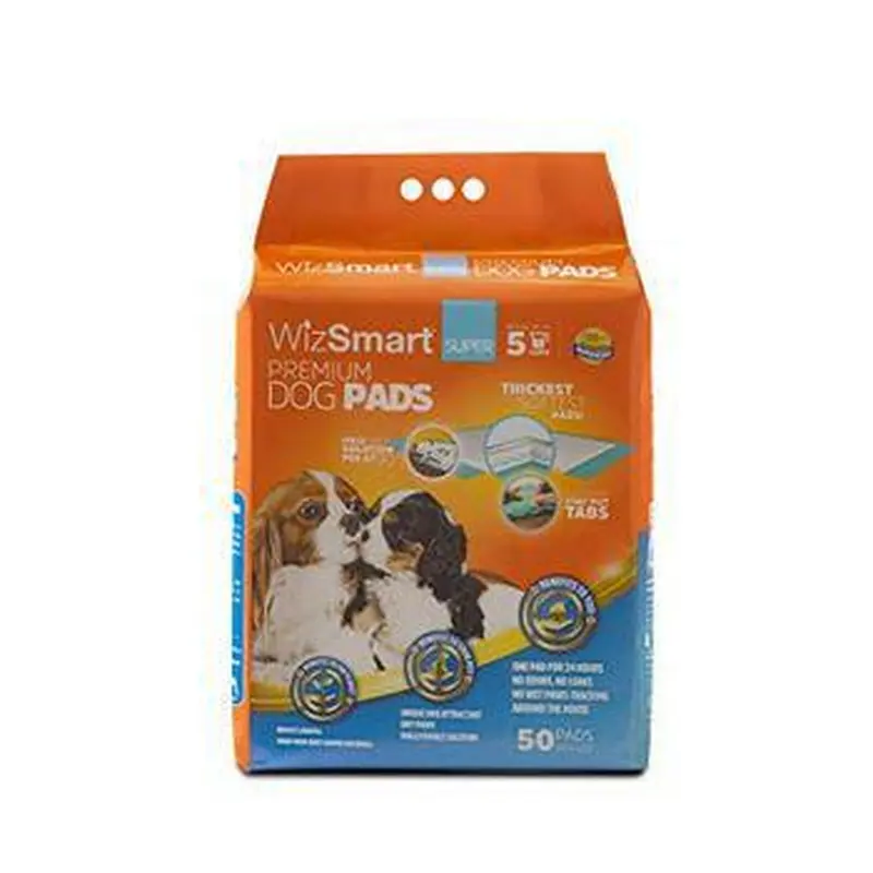 Wizsmart All Day Dry Premium Dog Pads Super 50 Pack