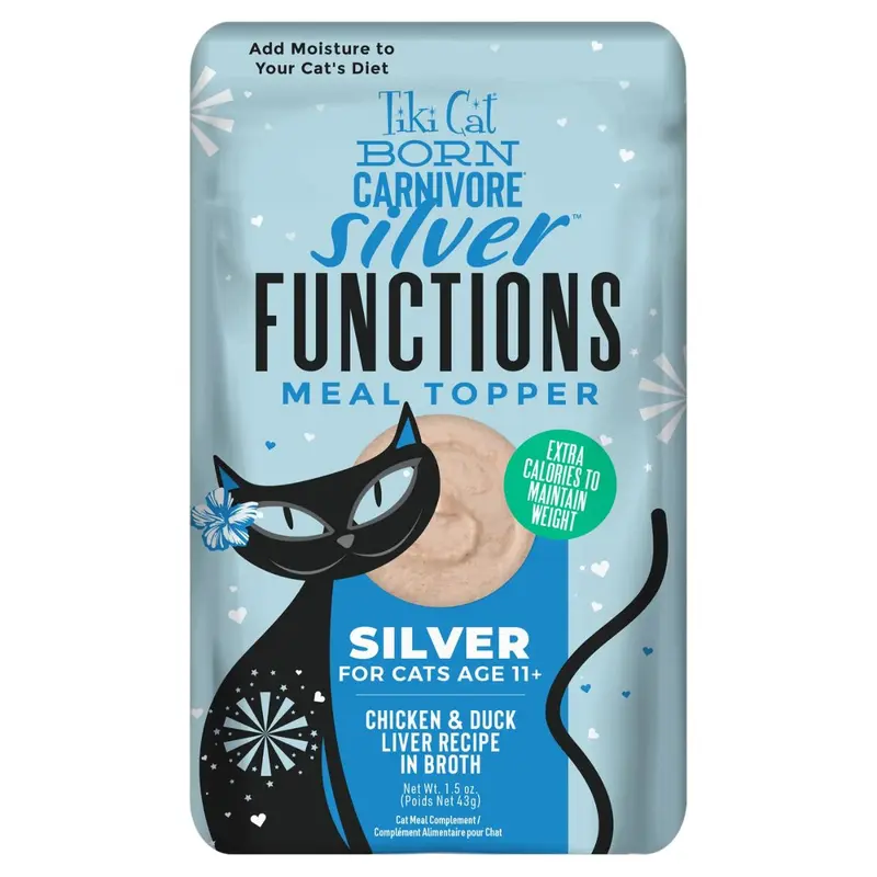 Tiki Cat Born Carnivore Silver Functions Chicken & Duck Liver Cat Food 1.5oz