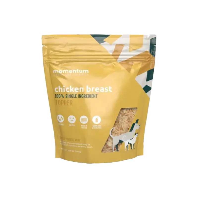 Momentum Dog Freeze Dried Food Topper 3.75oz Chicken Breast