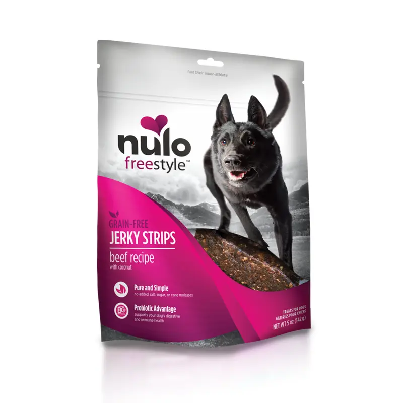 Nulo Dog Jerky Grain Free Beef & Coconut