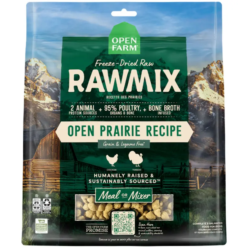Open Farm Dog RawMix Freeze Dried Open Prairie 13.5 oz