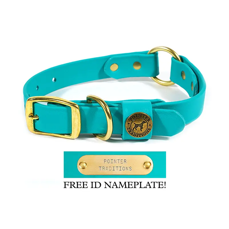 Hunting Dog Center Ring Collar - Teal