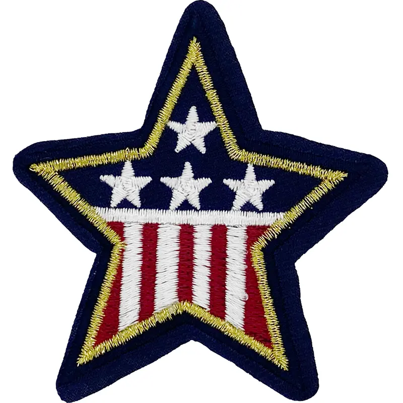 Patriotic Star (Metallic Gold) - Patch