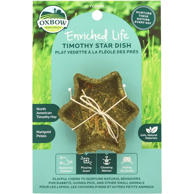 Oxbow Enriched Life Timothy Star Dish Small Animal Toy