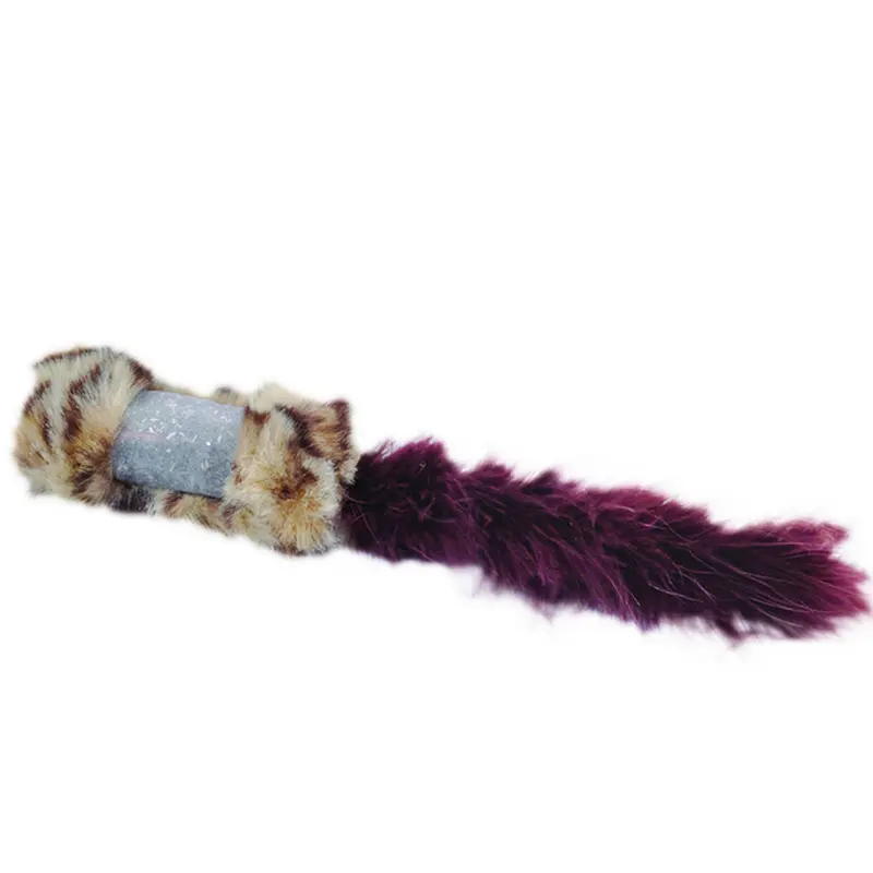 Bergan Turbo Catnip Belly Squirrel Tail Plush Toy