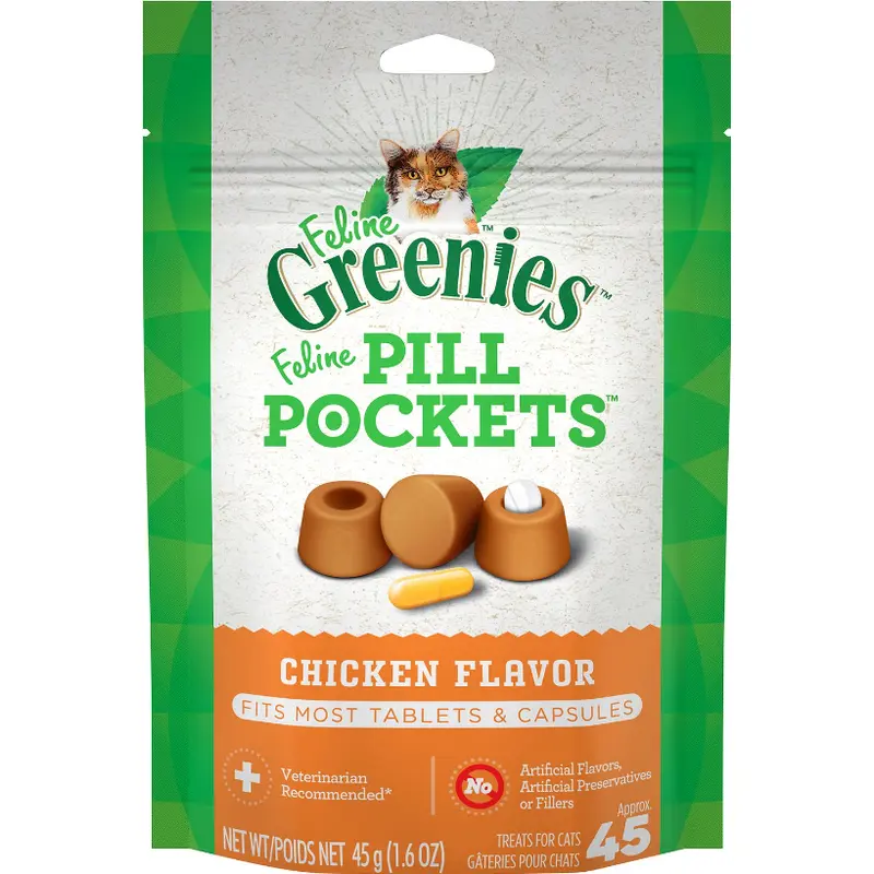 Greenies Pill Pockets Cat Chicken 45 ct.
