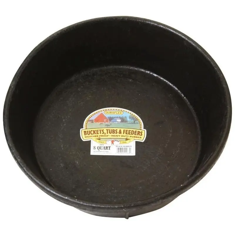 LITTLE GIANT RUBBER FEED PAN 8qt