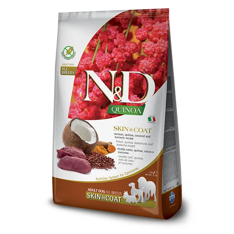 Farmina N&D Quinoa Skin & Coat Venison
