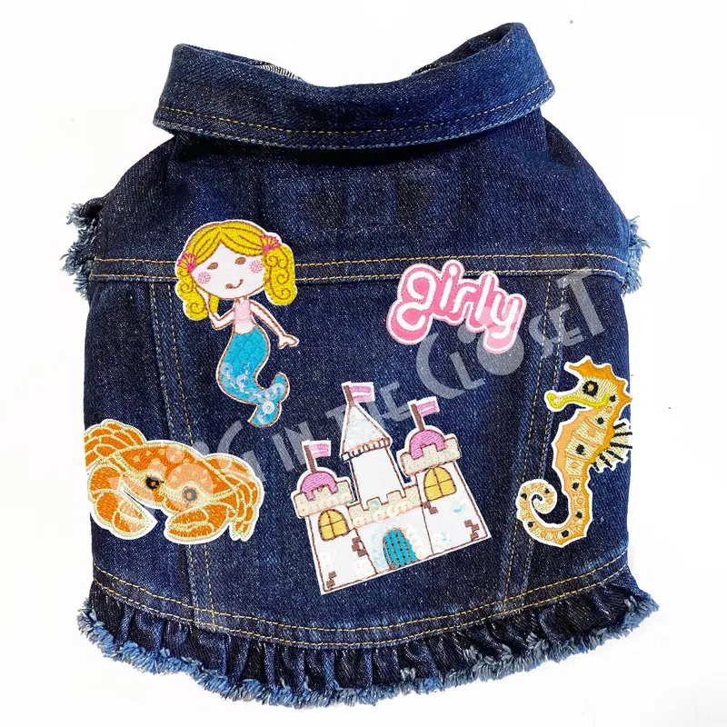 Under the Sea Denim Dog Jacket
