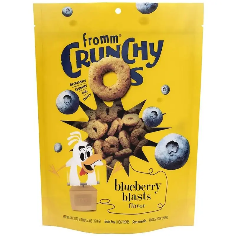 Fromm Crunchy O's Blueberry Blasts Dog Treats - Blueberry & Chicken - 6oz Bag
