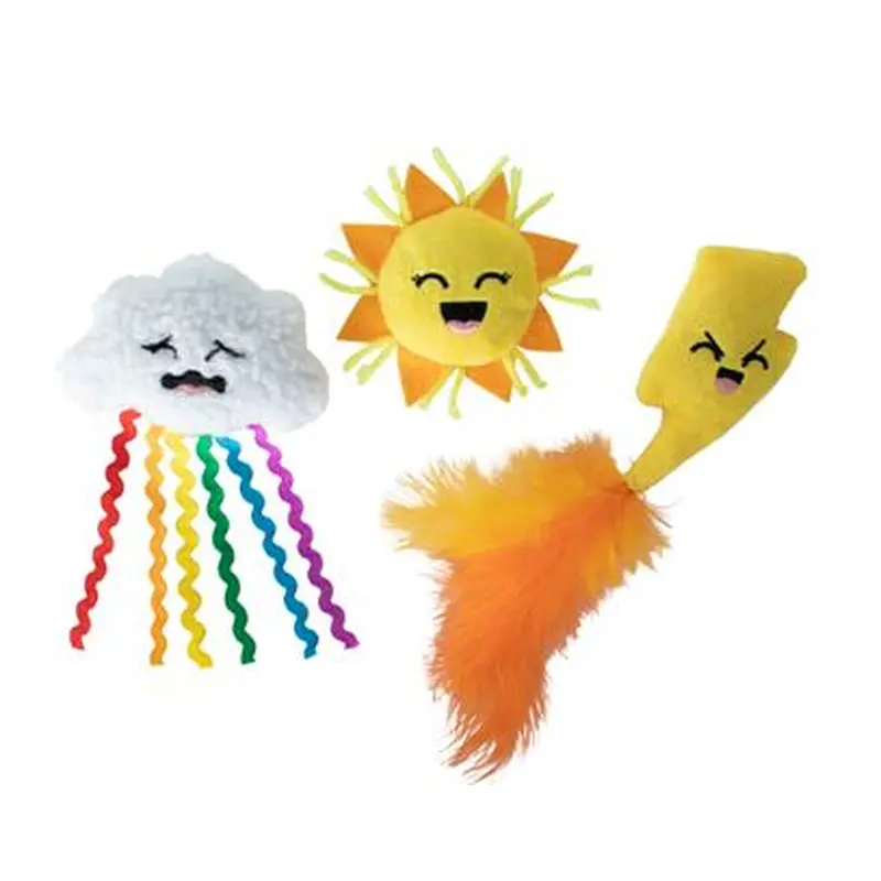 Fringe Purr-fect Weather Mini Cat Toys Set of 3