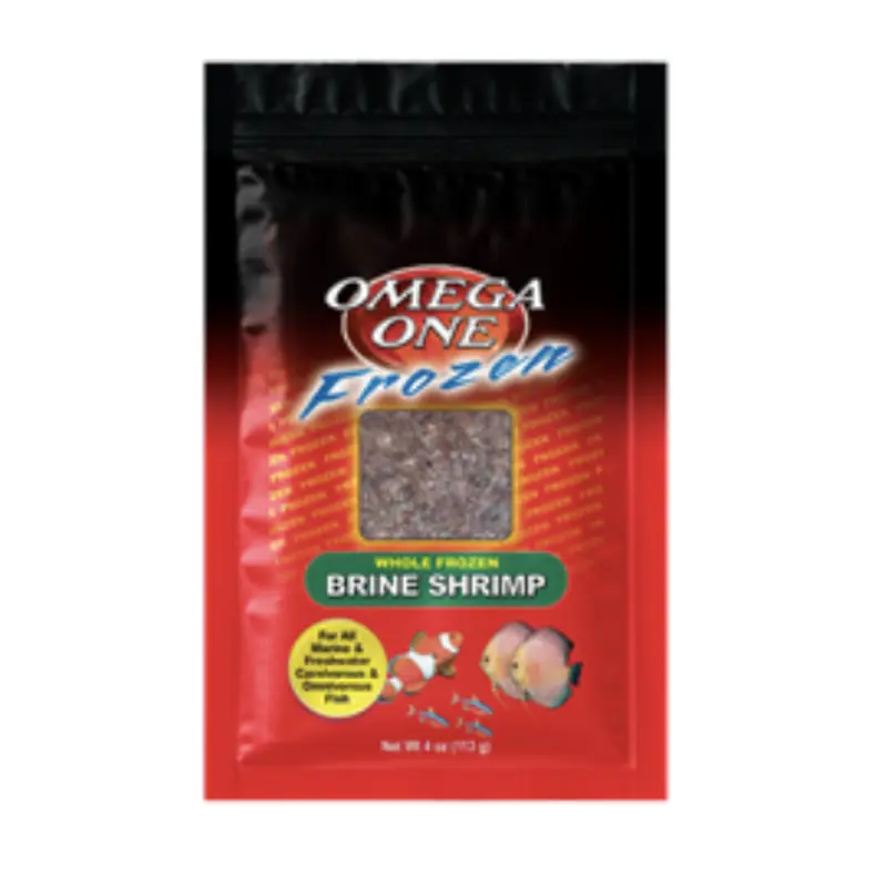 Omega Once Frozen Brine Shrimp Flat Pack 8oz
