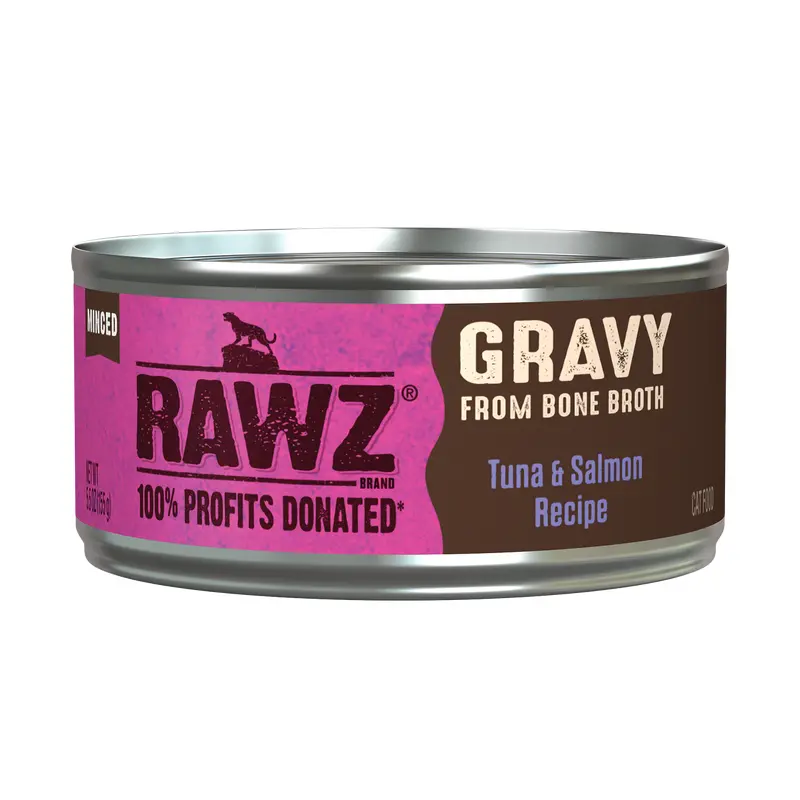Rawz Tuna & Salmon Gravy Cat Canned 5.5oz