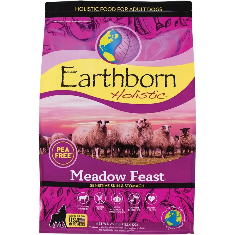 Earthborn 12.5 lbs Meadow Feast Grain Free Pea Free Dog Food