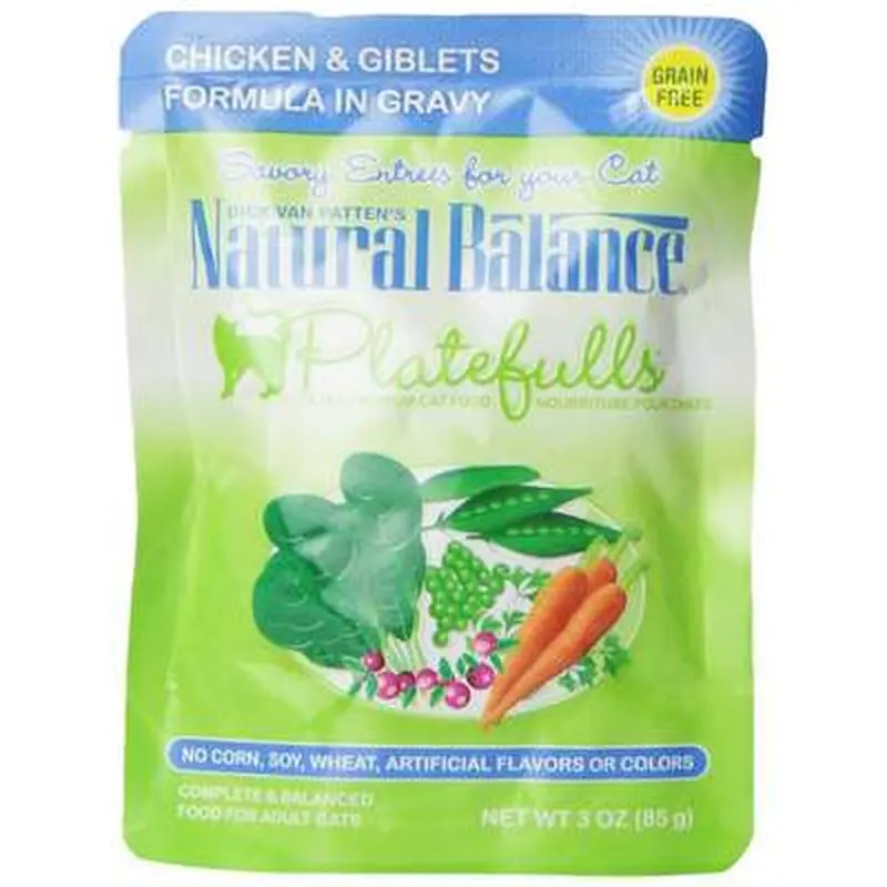 Natural Balance Platefulls Chicken & Giblets Adult Cat Food